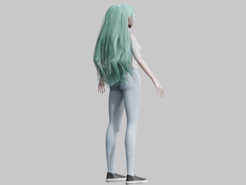 Sweet Pretty Woman V23358 3D Model