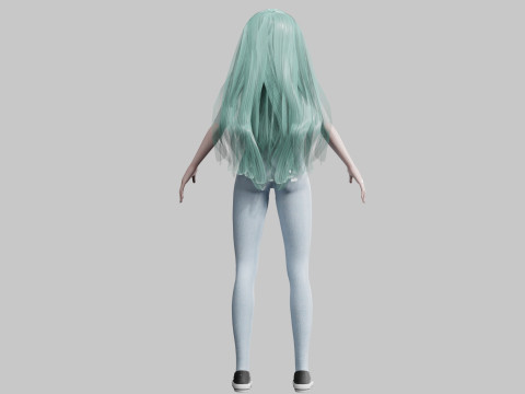 Sweet Pretty Woman V23358 3D Model