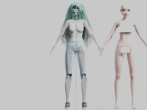 Sweet Pretty Woman V23358 3D Model