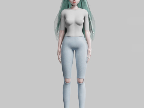 Sweet Pretty Woman V23358 3D Model