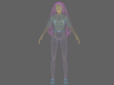 Sweet Pretty Woman V23358 3D Model