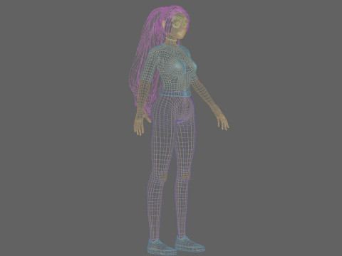 Sweet Pretty Woman V23358 3D Model