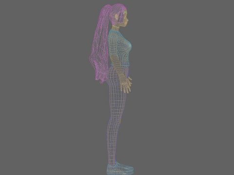 Sweet Pretty Woman V23358 3D Model