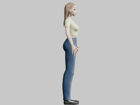 Teen cute Woman V17126 3Dモデル