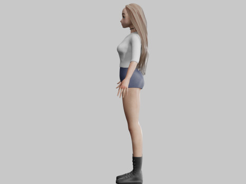 Teen Pretty Woman V28730 3D Modell