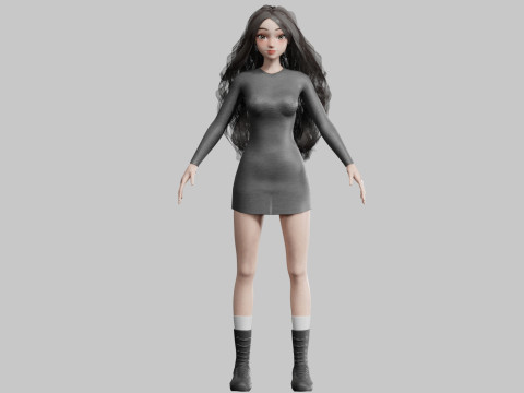 Young Pretty Woman V34993 Modelo 3D
