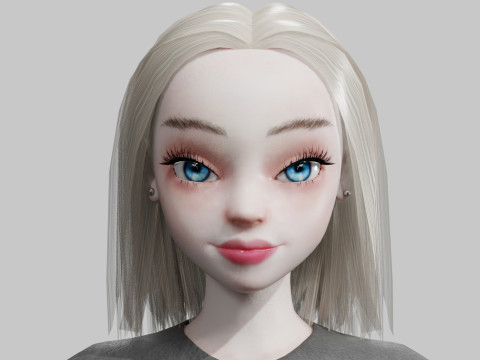 Basic Beautiful woman V27941 Modèle 3D