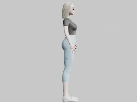 Basic Beautiful woman V27941 Modèle 3D