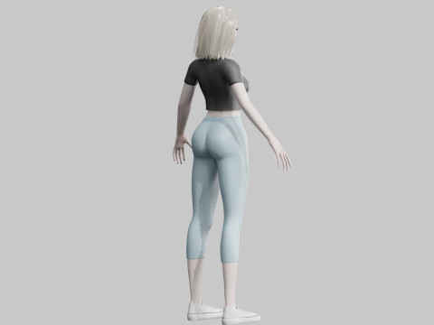 Basic Beautiful woman V27941 Modèle 3D