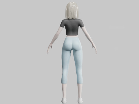 Basic Beautiful woman V27941 Modèle 3D