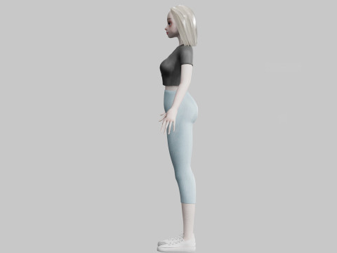 Basic Beautiful woman V27941 Modèle 3D
