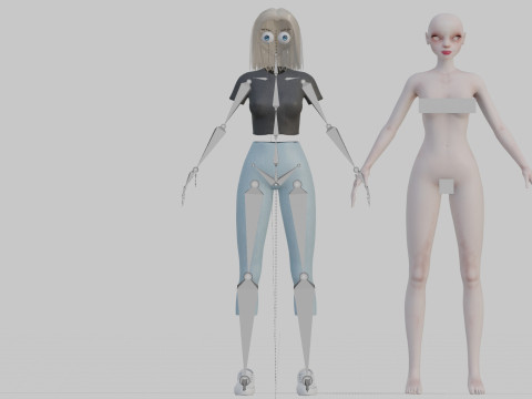 Basic Beautiful woman V27941 Modèle 3D
