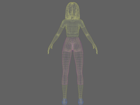Basic Beautiful woman V27941 Modèle 3D