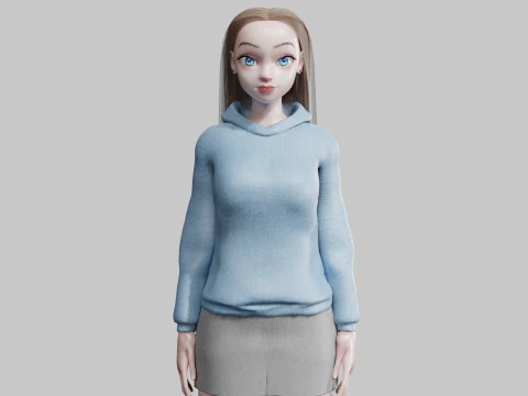 बेसिक क्लासिक महिला V29758 3D मॉडल