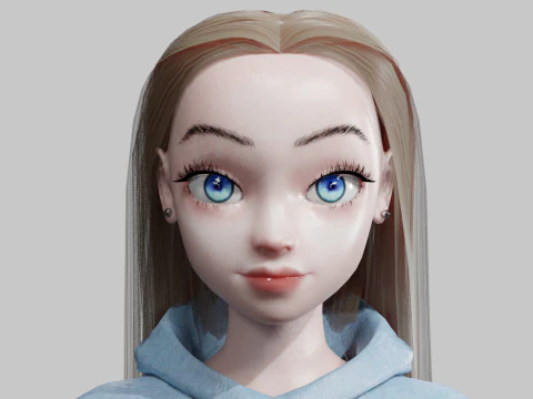 Basic classic woman V29758 3D Model