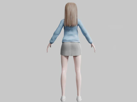 Basic classic woman V29758 3D Model