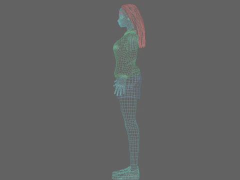 Basic classic woman V29758 3D Model