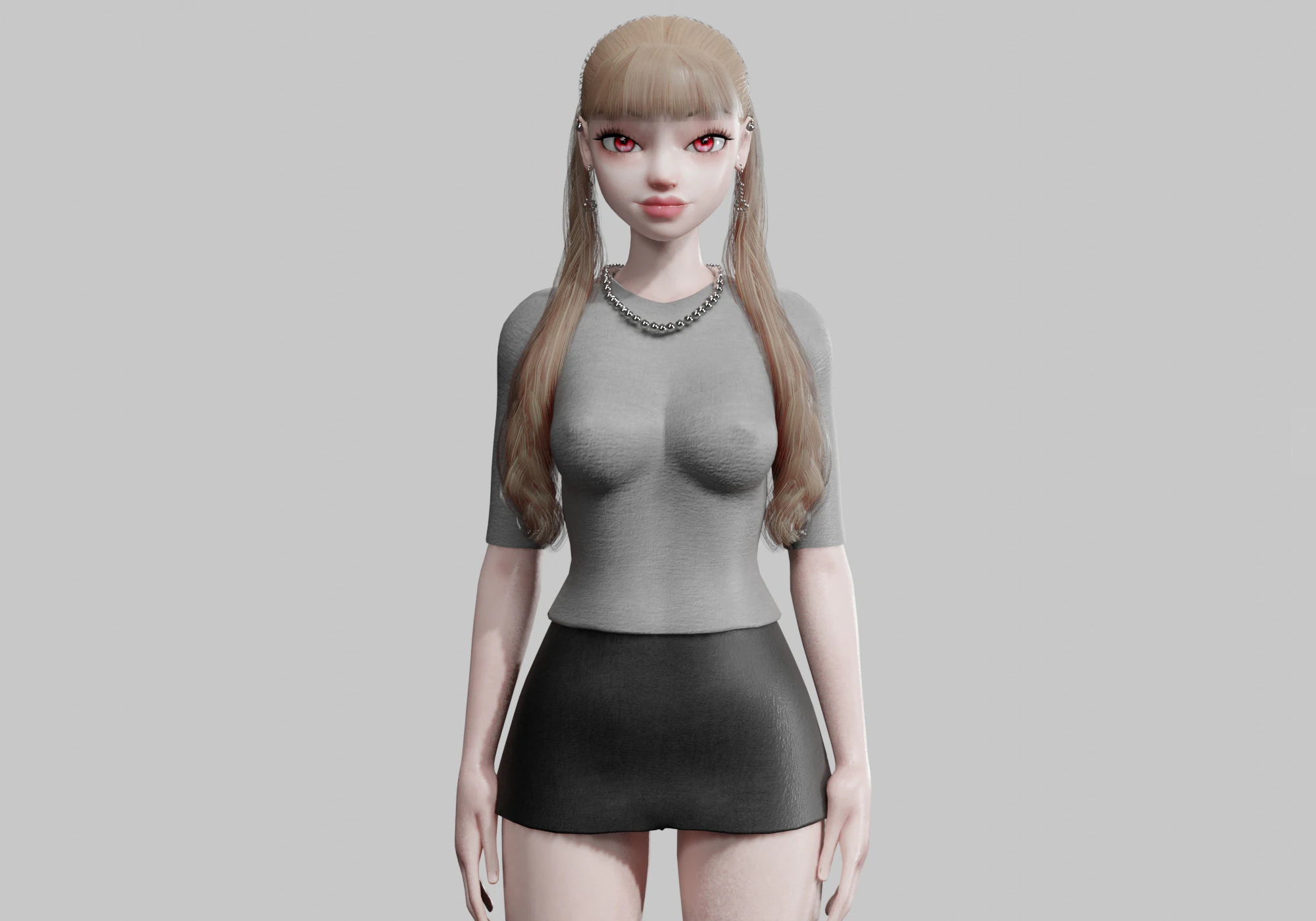 Basic cool woman V31616 3D Model .c4d .max .obj .3ds .fbx .stl .blend