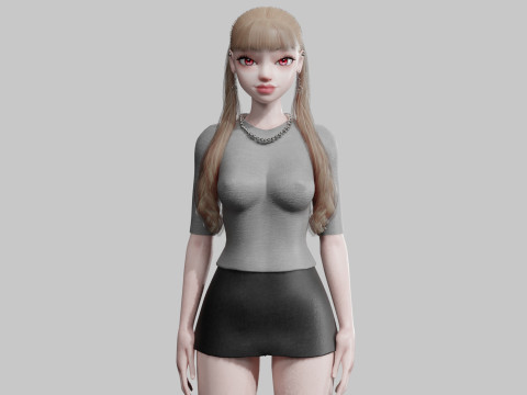 Basic cool woman V31616 Modèle 3D