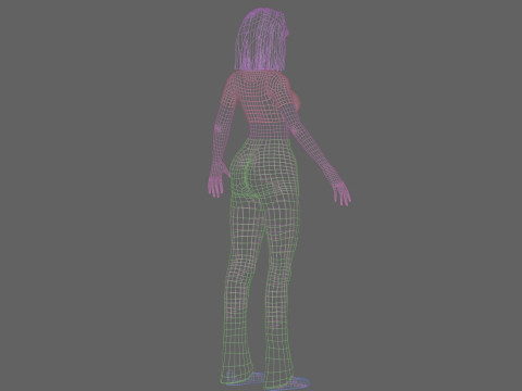 Basic cute Woman V26861 3D Model