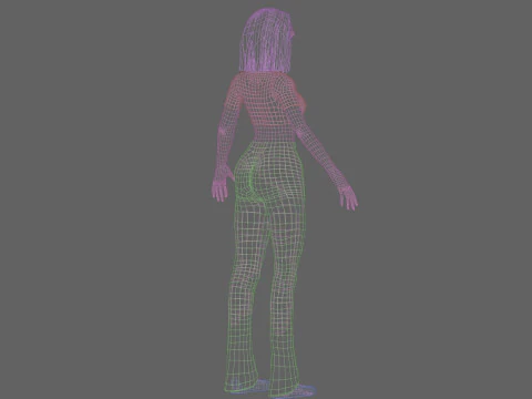Basic cute Woman V26861 3D Model