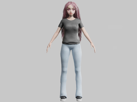 Basic Pretty Woman V38746 3D Model