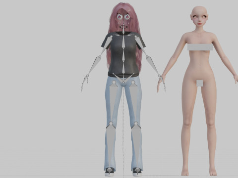 Basic Pretty Woman V38746 3D Model