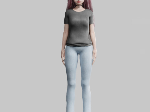 Basic Pretty Woman V38746 3D Model