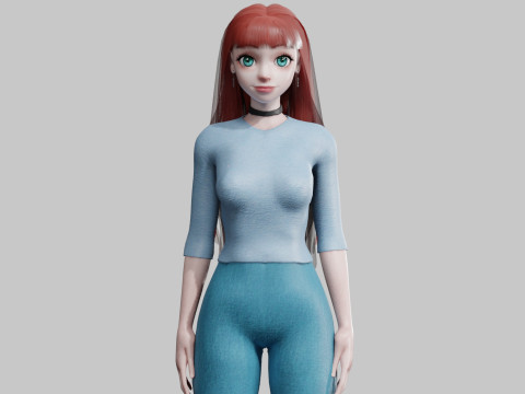 Basic Standard woman V33272 3D Model