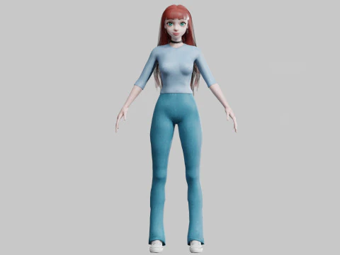 Basic Standard woman V33272 3D Model
