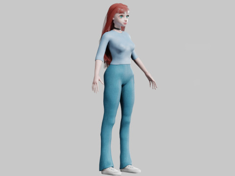 Basic Standard woman V33272 3D 模型