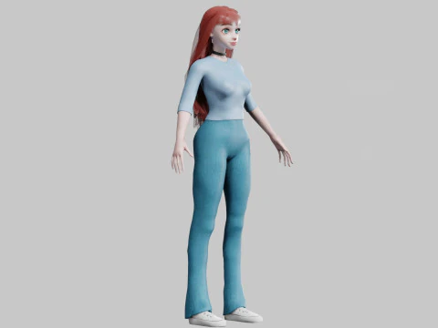 Basic Standard woman V33272 3D Model