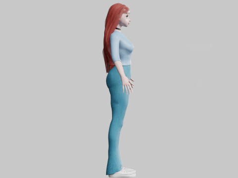 Basic Standard woman V33272 3D 模型