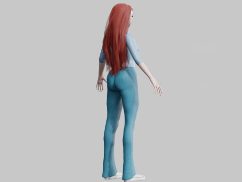 Basic Standard woman V33272 3D 模型