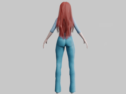 Basic Standard woman V33272 3D 模型