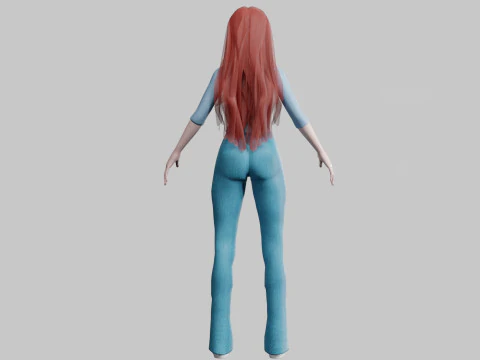 Basic Standard woman V33272 3D Model