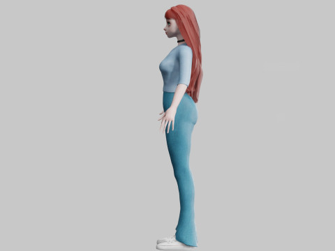 Basic Standard woman V33272 3D 模型
