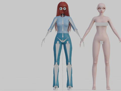 Basic Standard woman V33272 3D Model