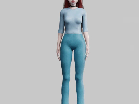 Basic Standard woman V33272 3D Model