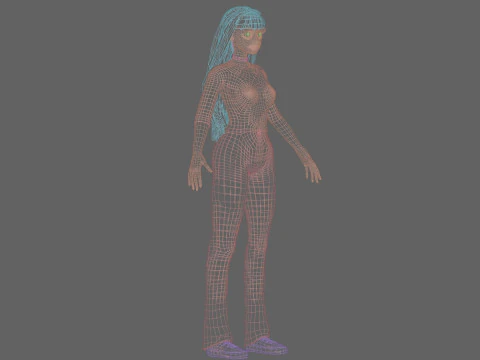 Basic Standard woman V33272 3D Model