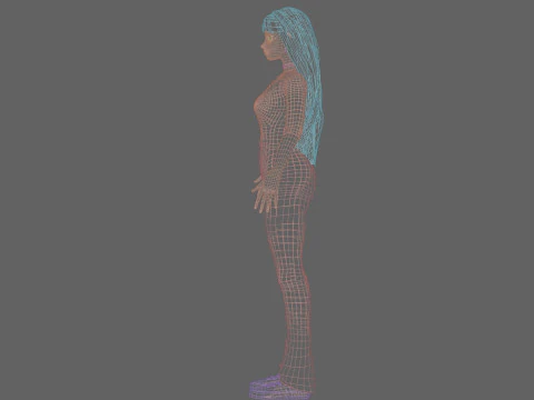 Basic Standard woman V33272 3D Model
