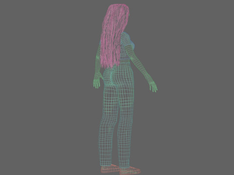Basic sweet Woman V36206 3D Model