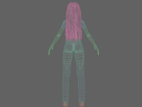 Basic sweet Woman V36206 3D Model