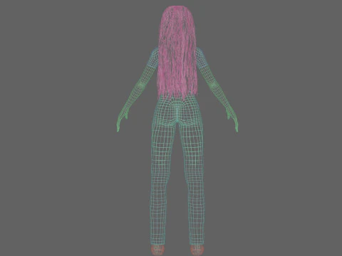 Basic sweet Woman V36206 3D Model