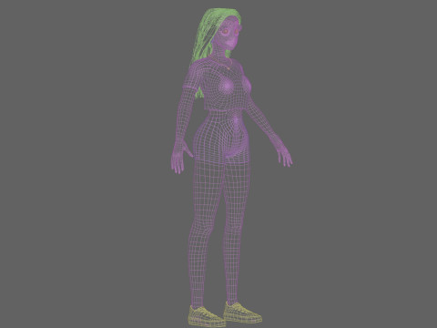 Beautiful Basic Woman V31748 3D Model