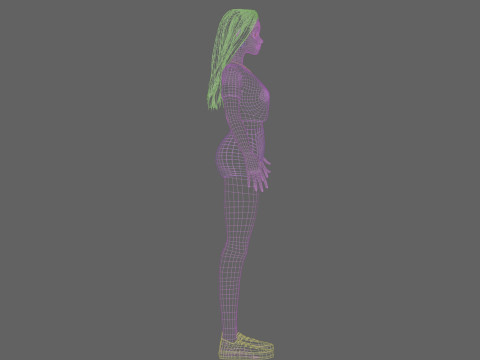 Beautiful Basic Woman V31748 3D Model