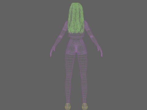 Beautiful Basic Woman V31748 3D Model