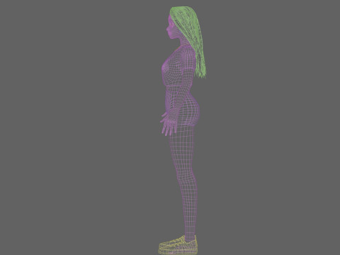 Beautiful Basic Woman V31748 3D Model