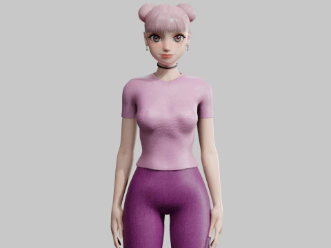 सुंदर सुंदर महिला V22615 3D मॉडल