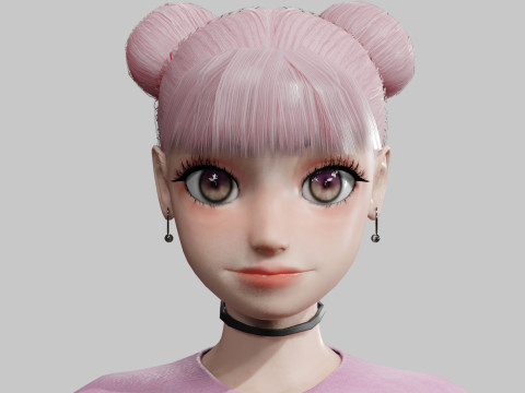 Beautiful Pretty Woman V22615 3D Model